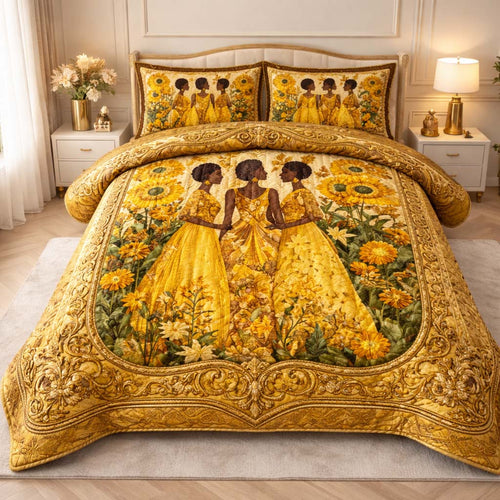 Golden Sisters 3-Piece Quilted Bedding Set GFTOHD14224