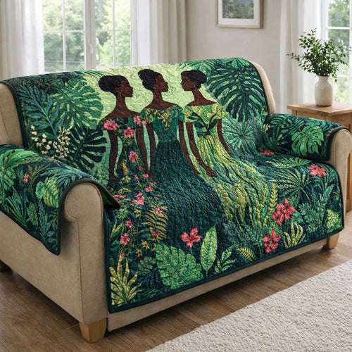 Golden Queens Quilted Sofa Cover GFTOHD14237