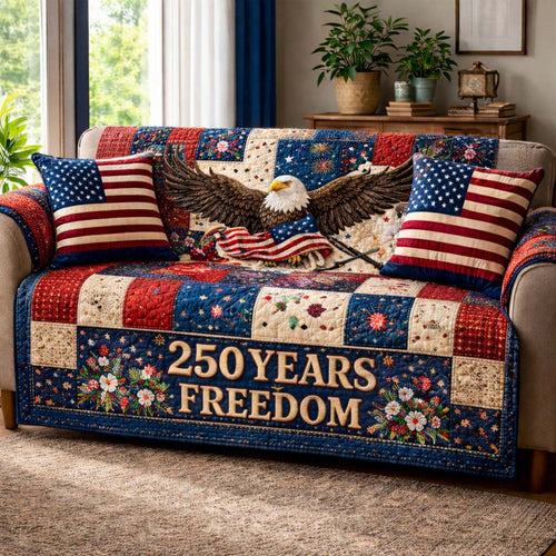 Freedom Patchwork Quilted Sofa Cover GFTOHD14241