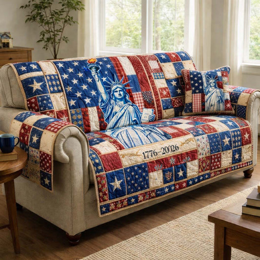 Freedom Patchwork Quilted Sofa Cover GFTOHD14242
