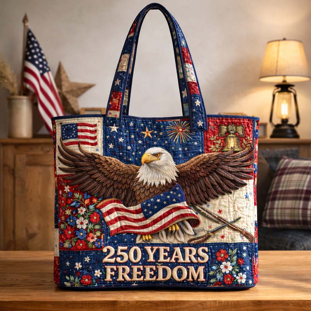 Freedom Eagle Quilted Tote Bag GFTOHD14289