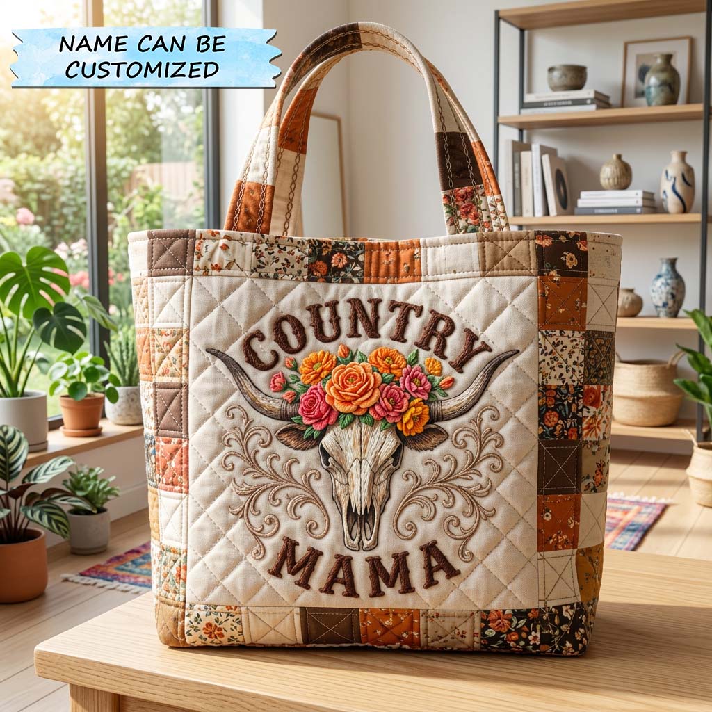 Rustic Soul Charm Quilted Tote Bag GFTOHD14398