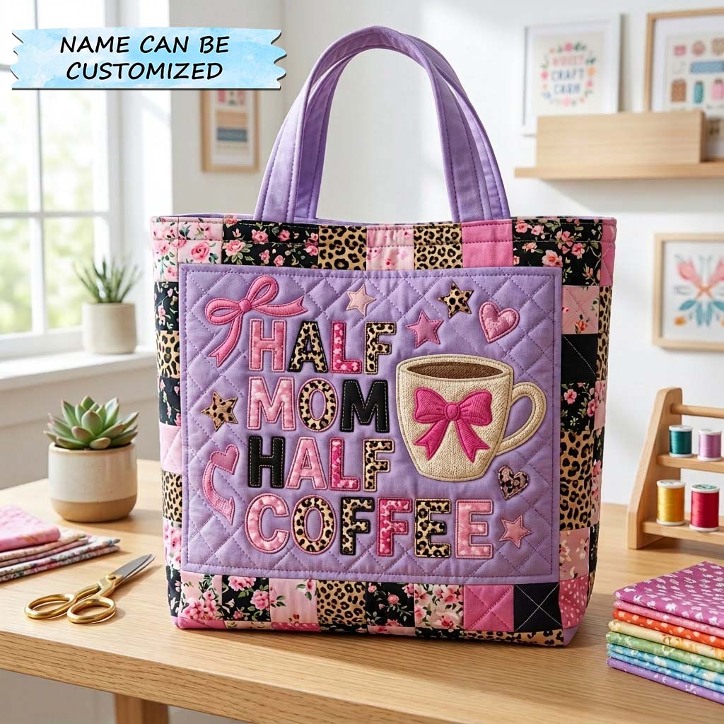 Cozy Mood Vibes Quilted Tote Bag GFTOHD14399