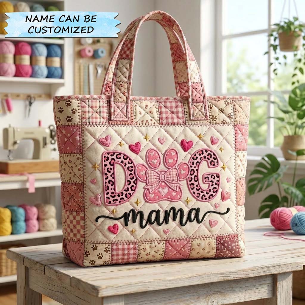Playful Heart Love Quilted Tote Bag GFTOHD14400