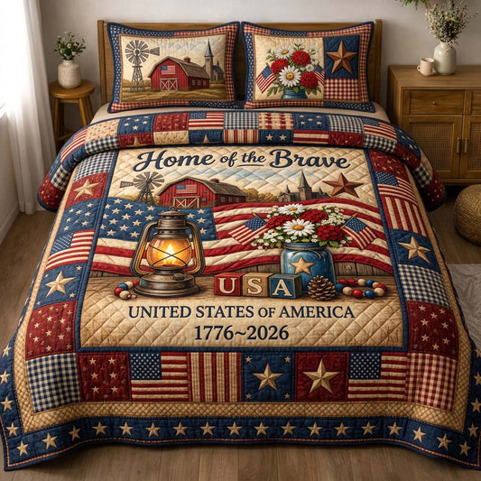 Brave Home 3-Piece Quilted Bedding Set GFTOHD14425