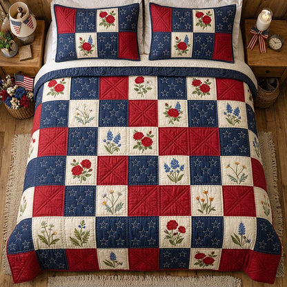 Liberty Blossom 3-Piece Quilted Bedding Set GFTOHD14439
