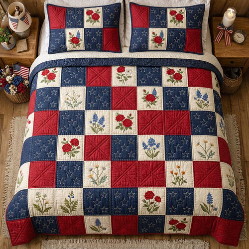 Liberty Blossom 3-Piece Quilted Bedding Set GFTOHD14439