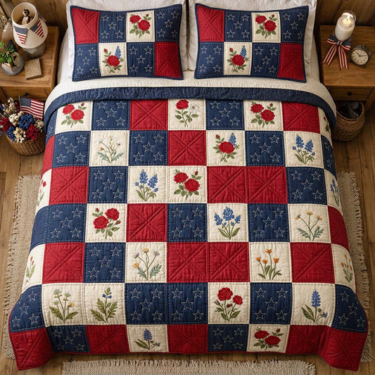 Liberty Blossom 3-Piece Quilted Bedding Set GFTOHD14439