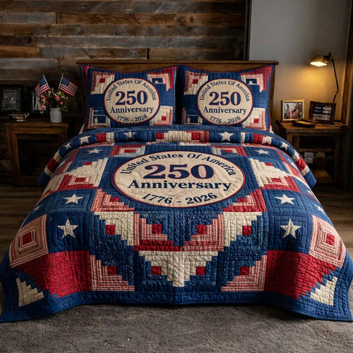 Heritage Patch 3-Piece Quilted Bedding Set GFTOHD14450