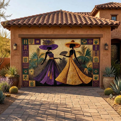 Golden Queens Garage Door Banner GFTOHD14453
