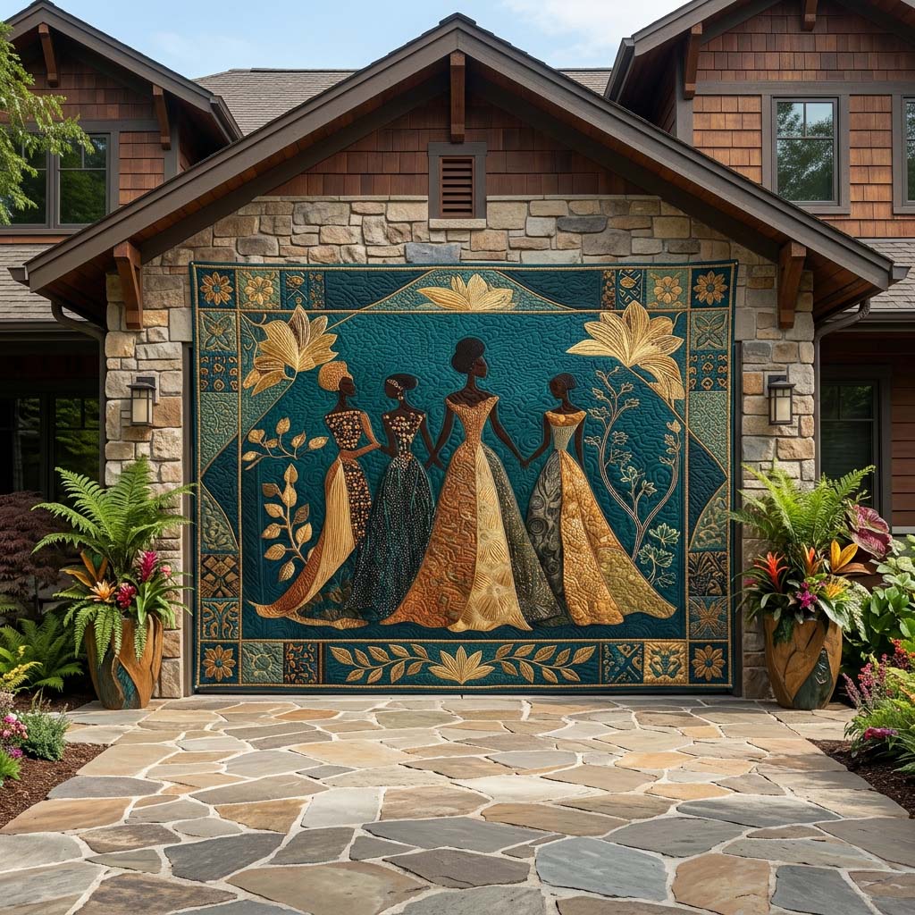 Golden Queens Garage Door Banner GFTOHD14455