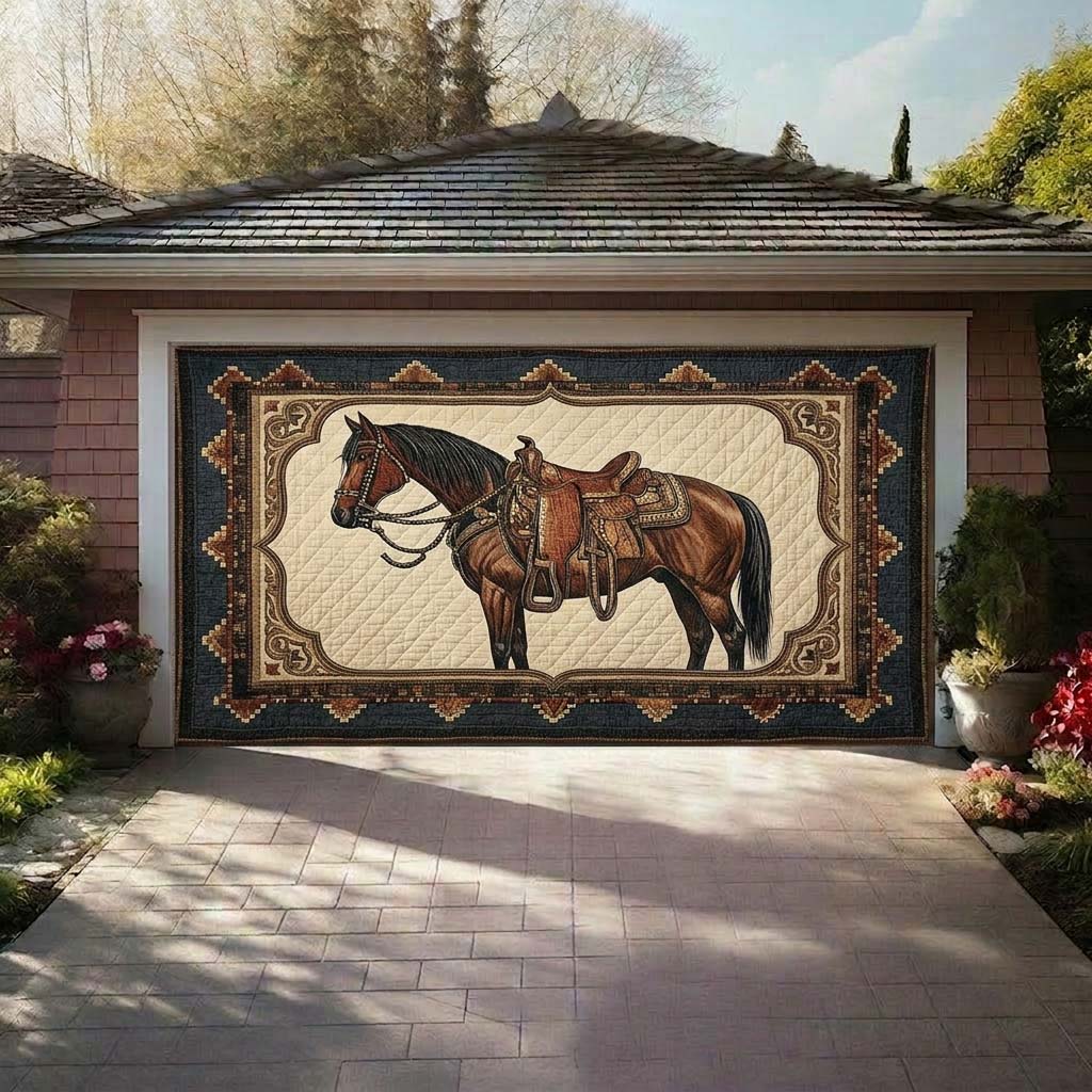 Prairie Horse Garage Door Banner GFTOHD14456