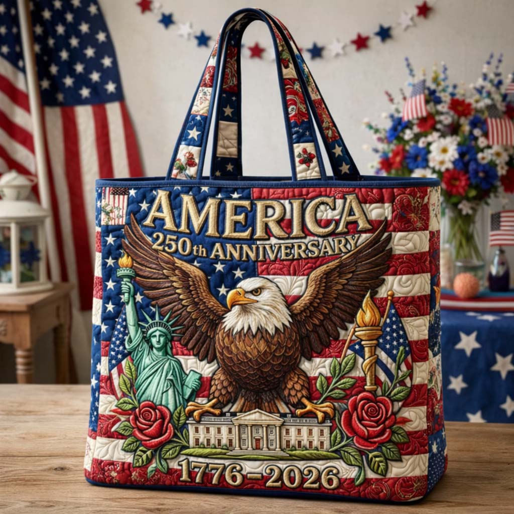 Eagle Honor Quilted Tote Bag GFTOHD14494