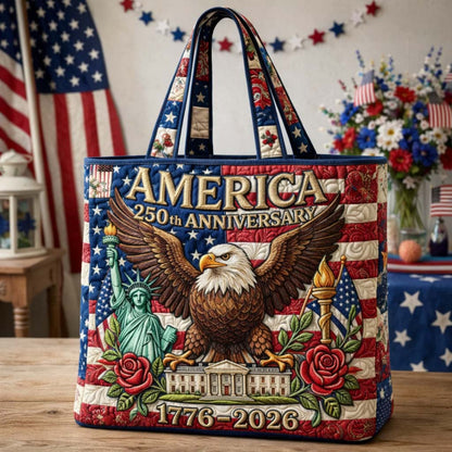 Eagle Honor Quilted Tote Bag GFTOHD14494