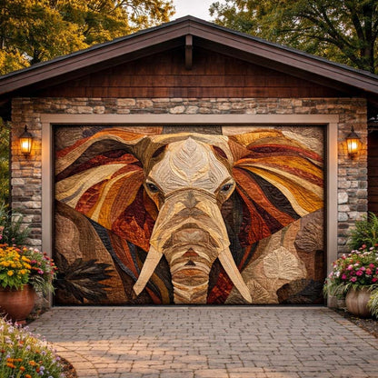 Golden Elephant Majesty Garage Door Banner GFTOHD14497
