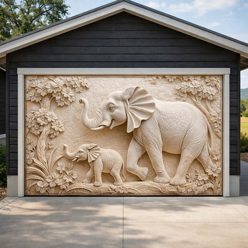 Gentle Elephant Giants Garage Door Banner GFTOHD14501