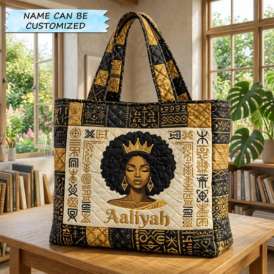Golden Crown Muse Quilted Tote Bag QTCUZ GFTOHD14526