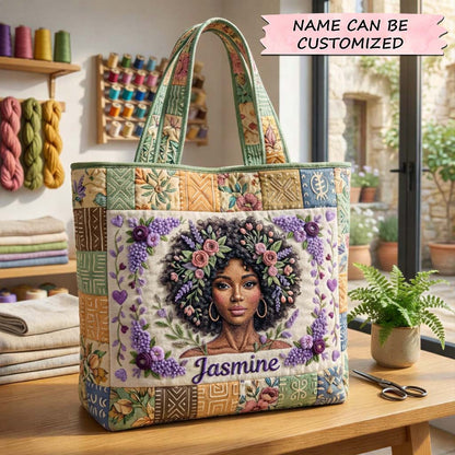Floral Soul Queen Quilted Tote Bag QTCUZ GFTOHD14529