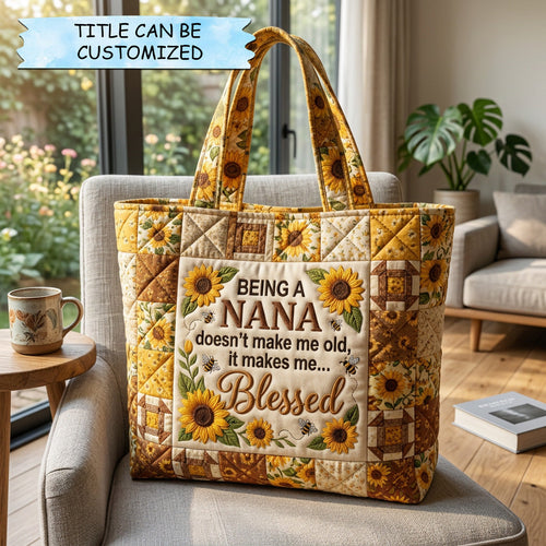 Sunflower Warmth Quilted Tote Bag QTCUZ GFTOHD14570