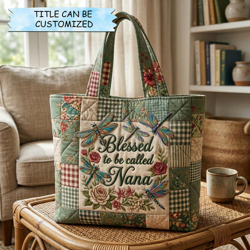 Garden Bloom Blessing Quilted Tote Bag QTCUZ GFTOHD14573