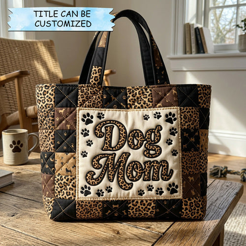 Golden Paw Charm Quilted Tote Bag QTCUZ GFTOHD14583