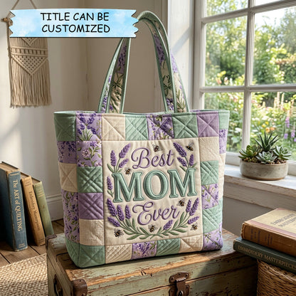 Lavender Love Quilted Tote Bag QTCUZ GFTOHD14586