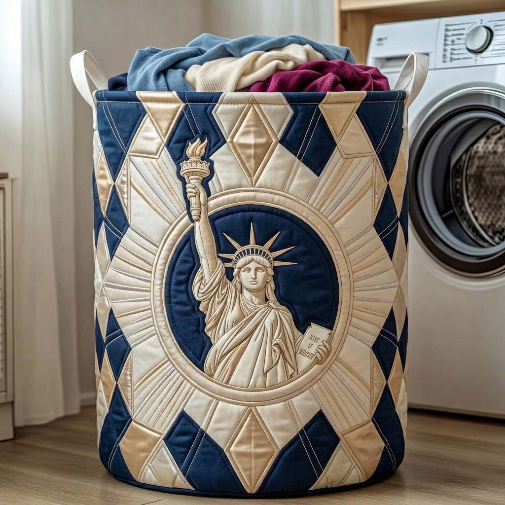 Liberty Radiant Crest Quilted Laundry Basket GFTOHD14611