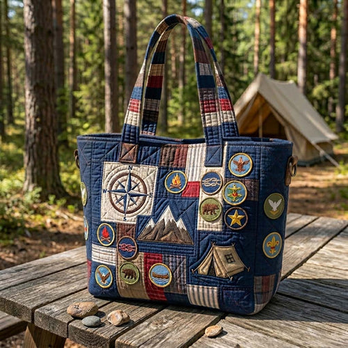 Mountain Trail Quilted Tote Bag GFTOHD14650