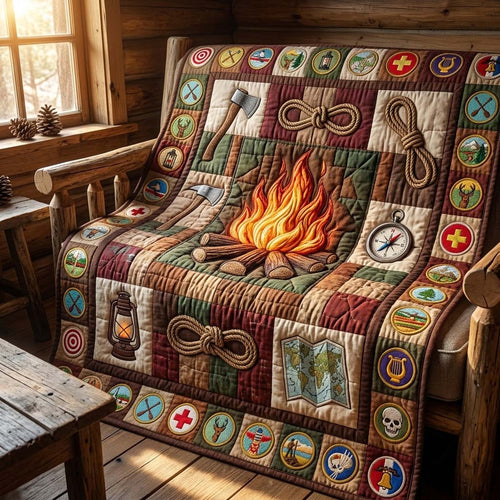 Campfire Spirit Quilted Blanket GFTOHD14656