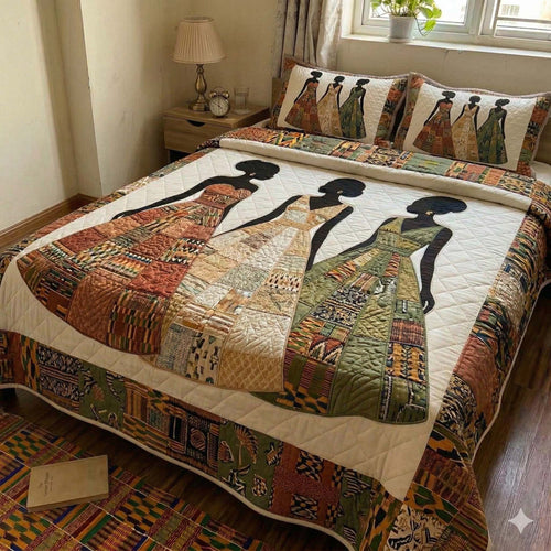 Ancestral Threads 3-Piece Quilted Bedding Set GFTOHD14667