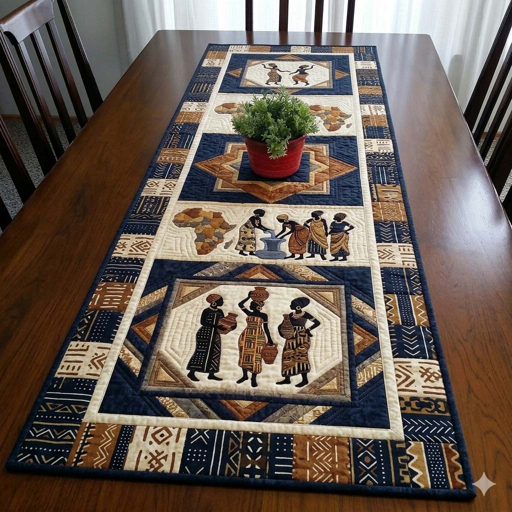 Heritage Sisters Quilted Table Runner GFTOHD14669