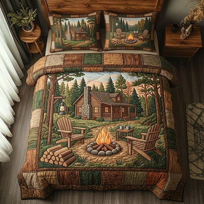 Woodland Retreat 3-Piece Quilted Bedding Set GFTOHD14749