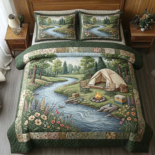 Riverbank Retreat 3-Piece Quilted Bedding Set GFTOHD14754