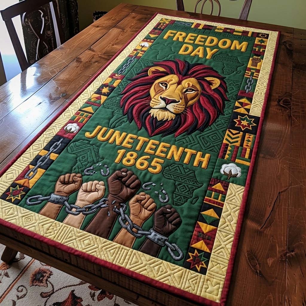 Lion Freedom Spirit Quilted Table Runner GFTOHD14821