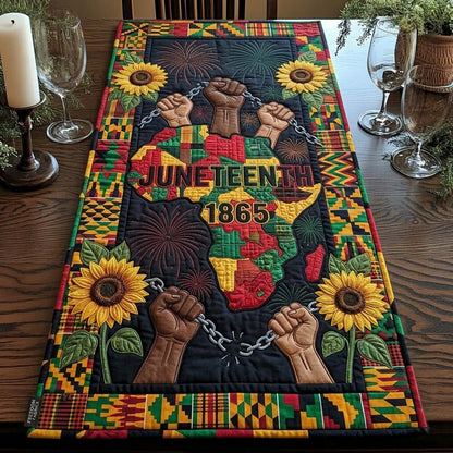 Africa Freedom Bloom Quilted Table Runner GFTOHD14822