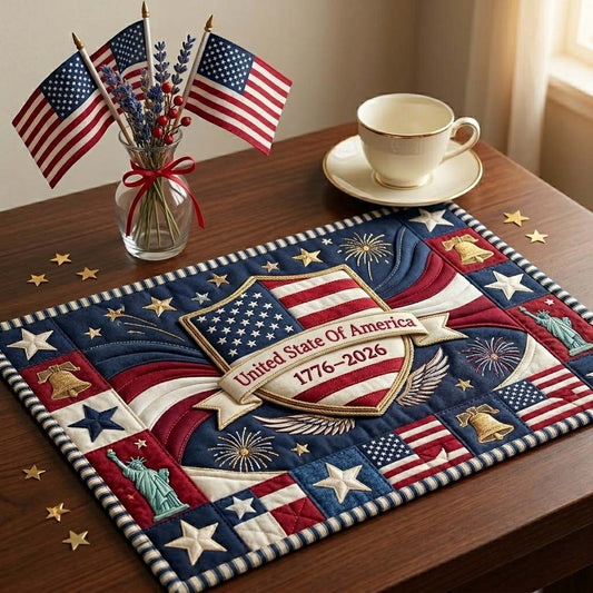 Liberty Shield Honor Quilted Placemat GFTOHD14857
