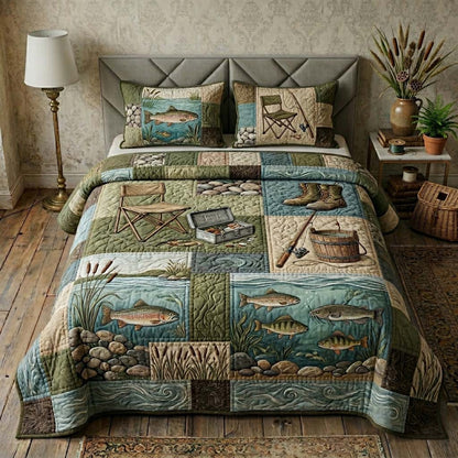 River Gear 3-Piece Quilted Bedding Set GFTOHD14910