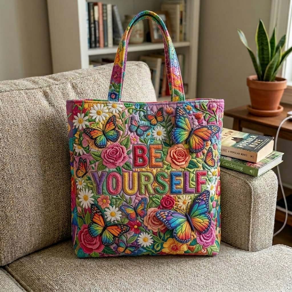 Butterfly Pride Quilted Tote Bag GFTOHD14920