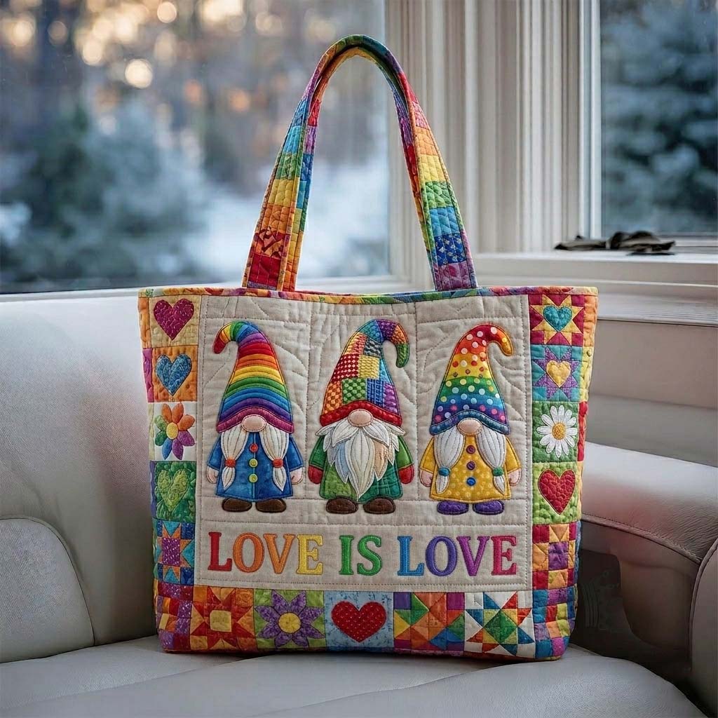 Gnome Pride Quilted Tote Bag GFTOHD14925