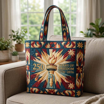 Freedom Torch Quilted Tote Bag GFTOHD14940