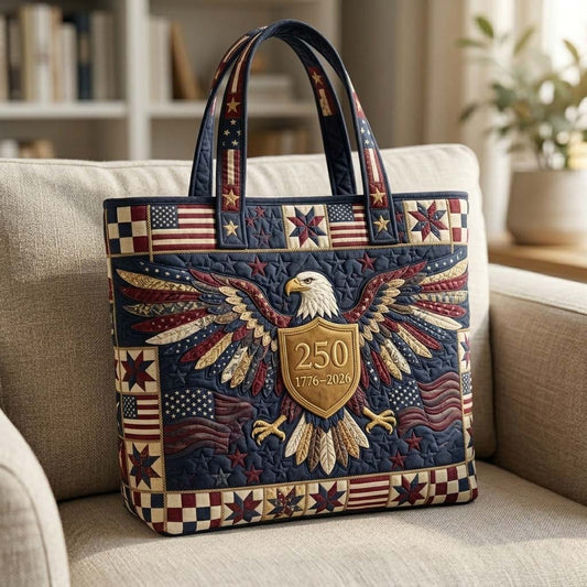 Freedom Eagle Quilted Tote Bag GFTOHD14945