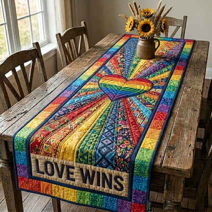 Love Wins Quilted Table Runner GFTOHD14960