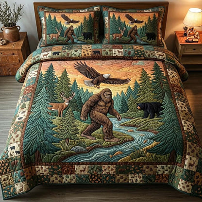 Mystic Bigfoot 3-Piece Quilted Bedding Set GFTOHD14977