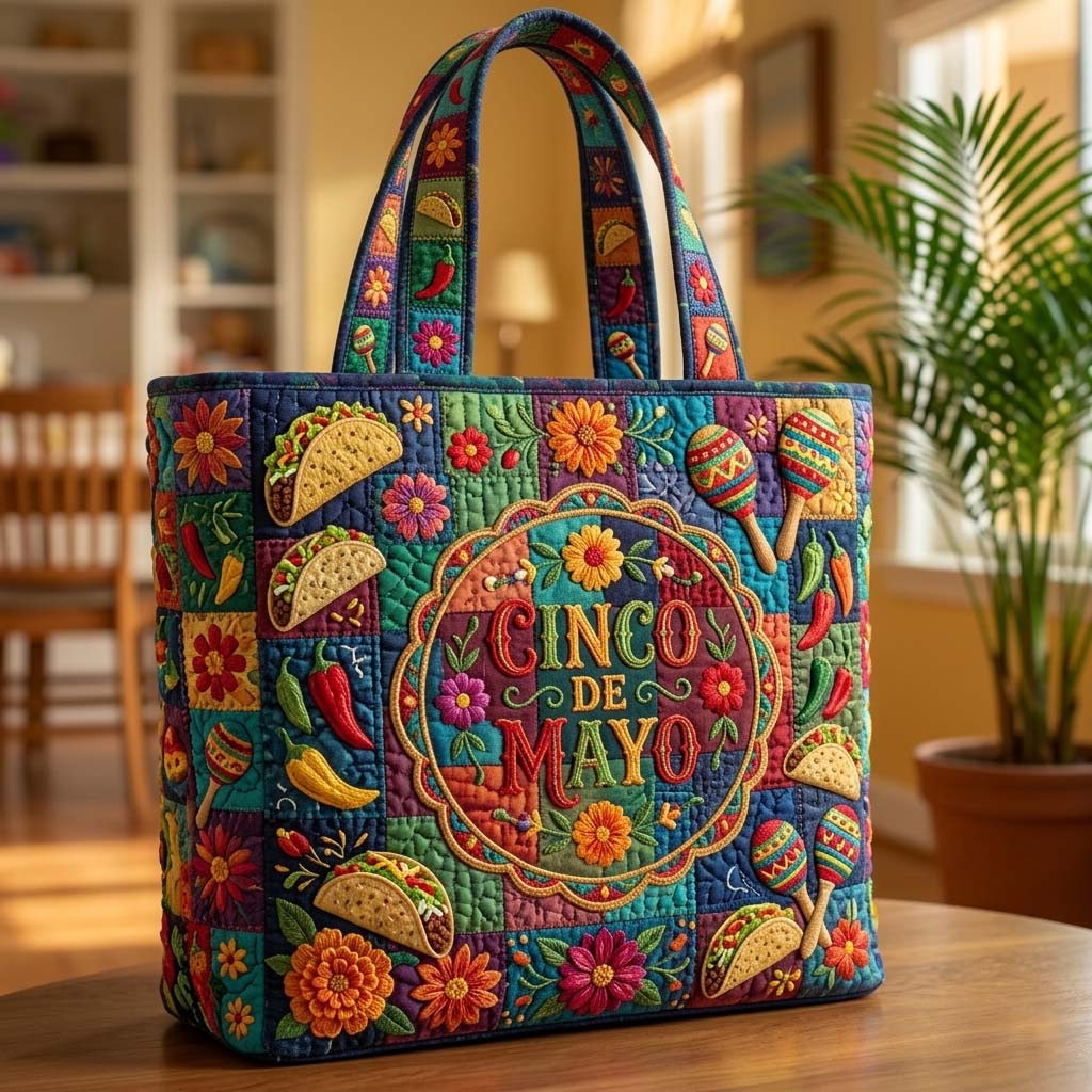 Cinco De Mayo Quilted Tote Bag GFTOHD14980