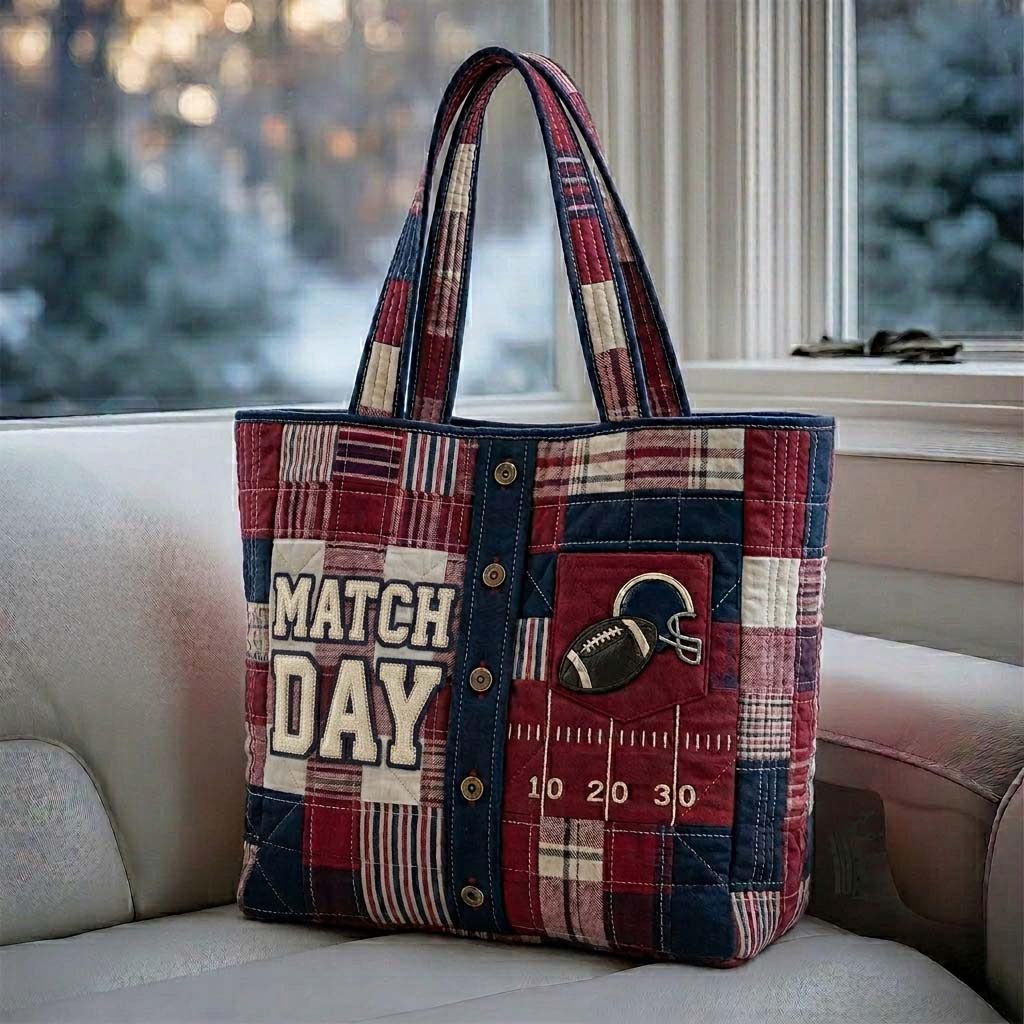 Game Day Shirt Quilted Tote Bag GFTOHD15034