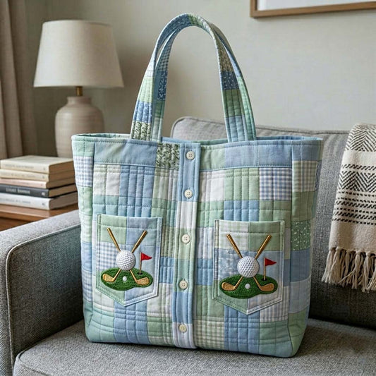 Golf Club Shirt Quilted Tote Bag GFTOHD15038