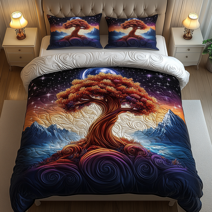 The Enchanted Tree 3-Piece Quilted Bedding Set GFTOHD1598