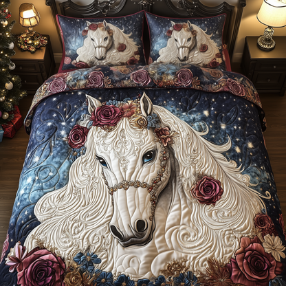 Luxurious Dreamy Horse 3-Piece Quilted Bedding Set GFTOHD1658