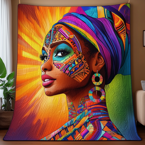 Radiant Melanin Queen Quilted Blanket GFTOHD1660