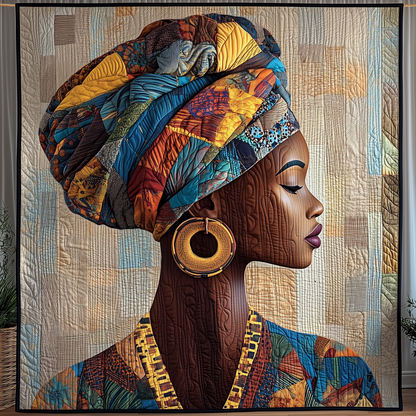 Brown Beauty Queen Quilted Blanket GFTOHD1669